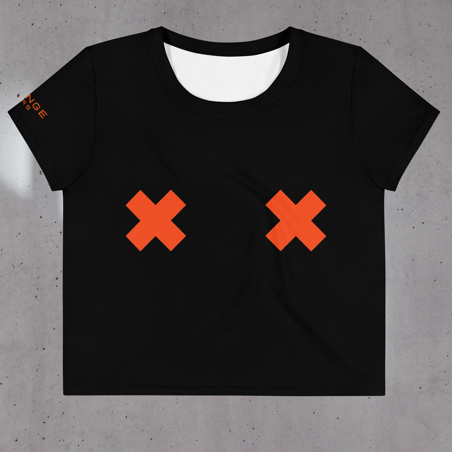 BLACK NIPPLES MARS CROP / WOMEN / ORANGE MARS OFFICIAL / SHOP ONLINE CROSS - TOP NOIR MARSEILLE