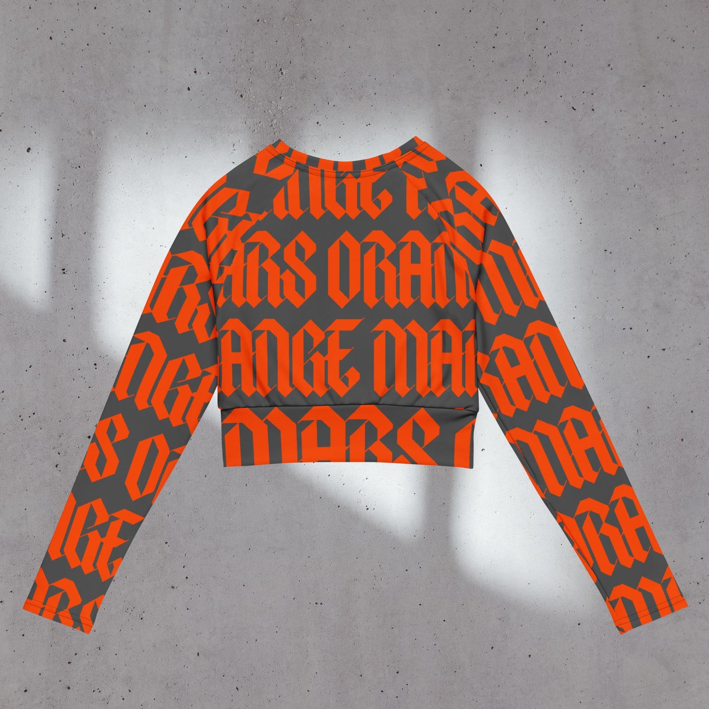 ORANGE MARS - TOP ORANGE DE DOS MANCHE LONGUE GOTHIQUE SPORT MARSEILLE