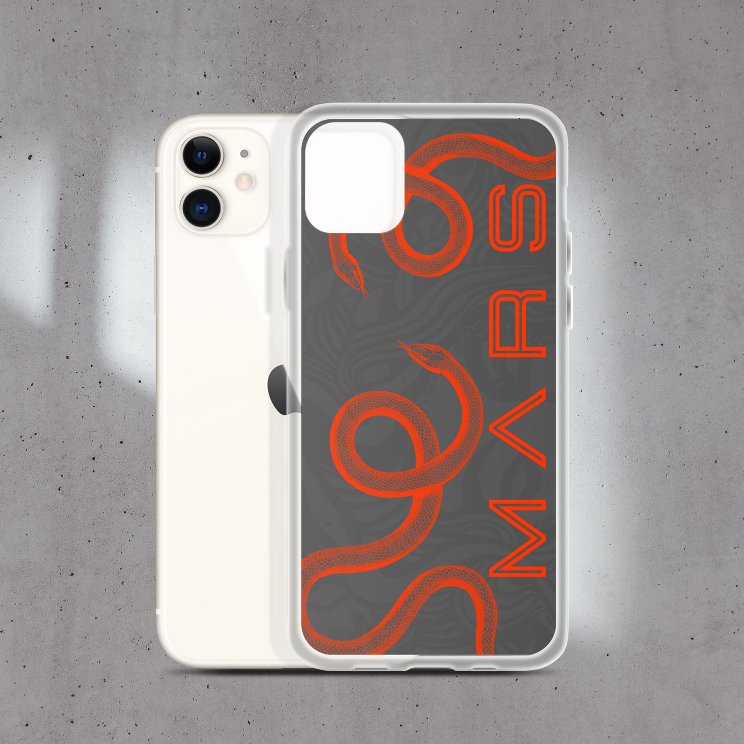 GREY - SNAKE MARS COQUE iPHONE