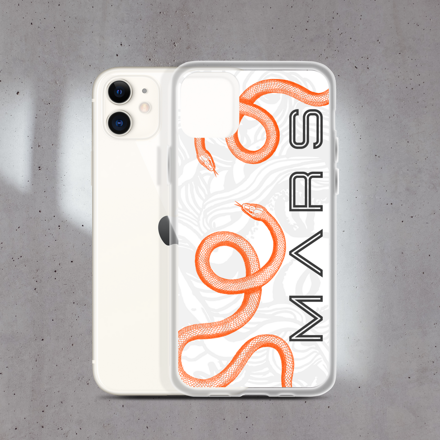 WHITE - SNAKE MARS COQUE iPHONE