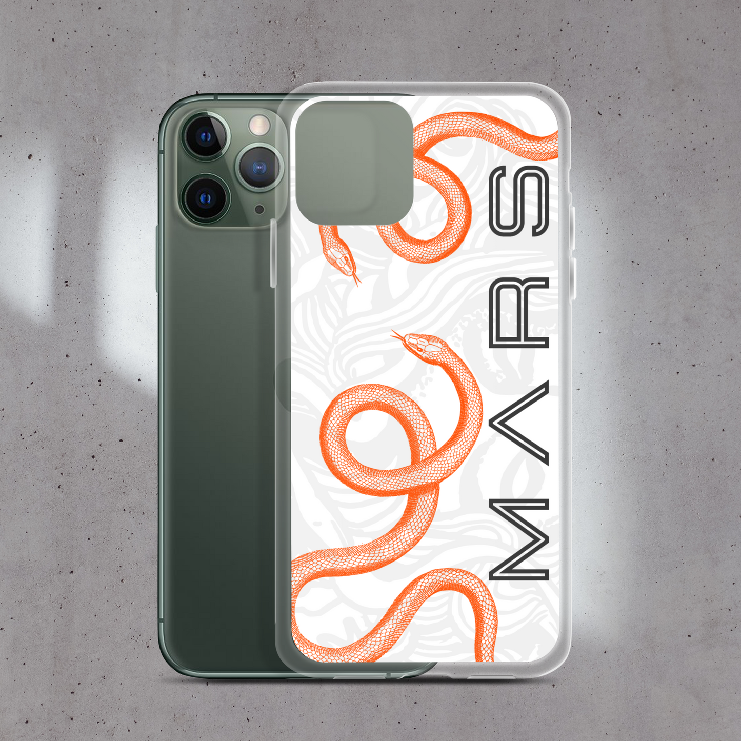 WHITE - SNAKE MARS COQUE iPHONE