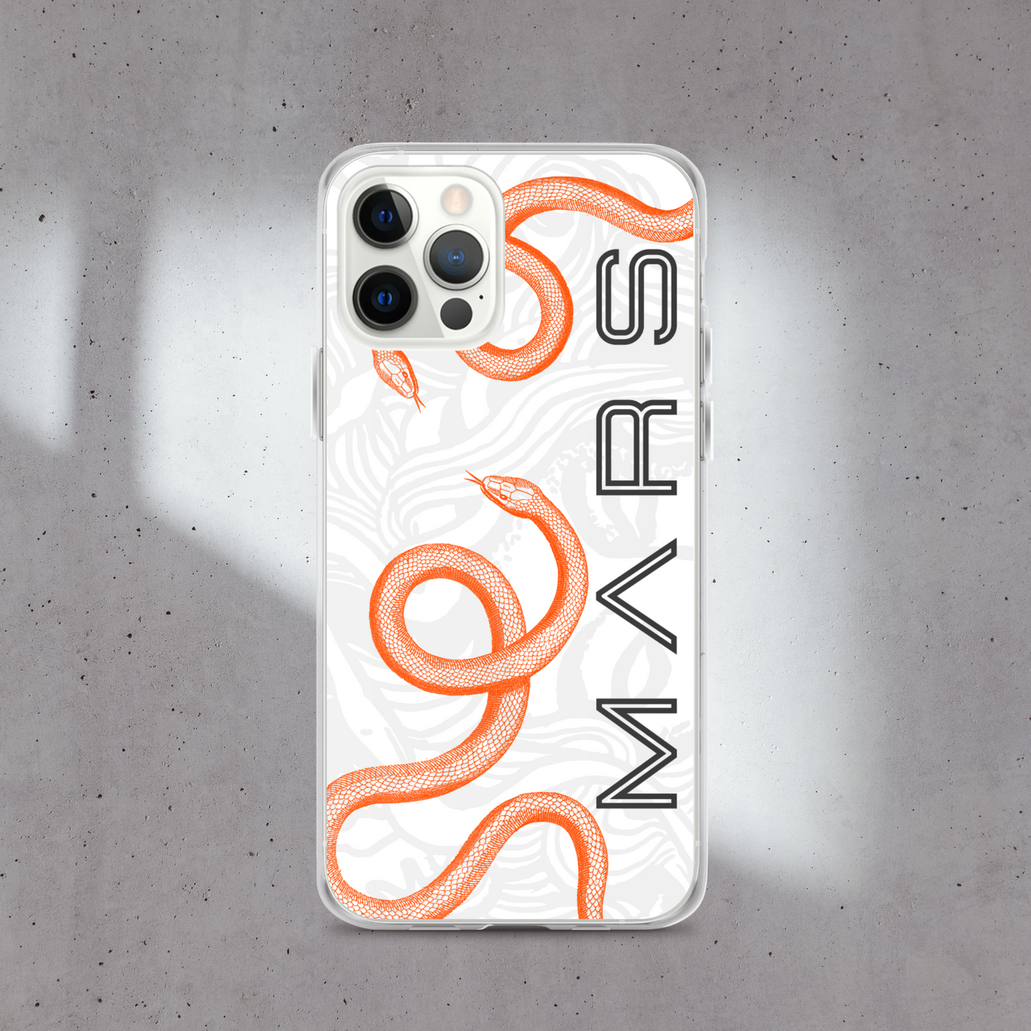WHITE - SNAKE MARS COQUE iPHONE