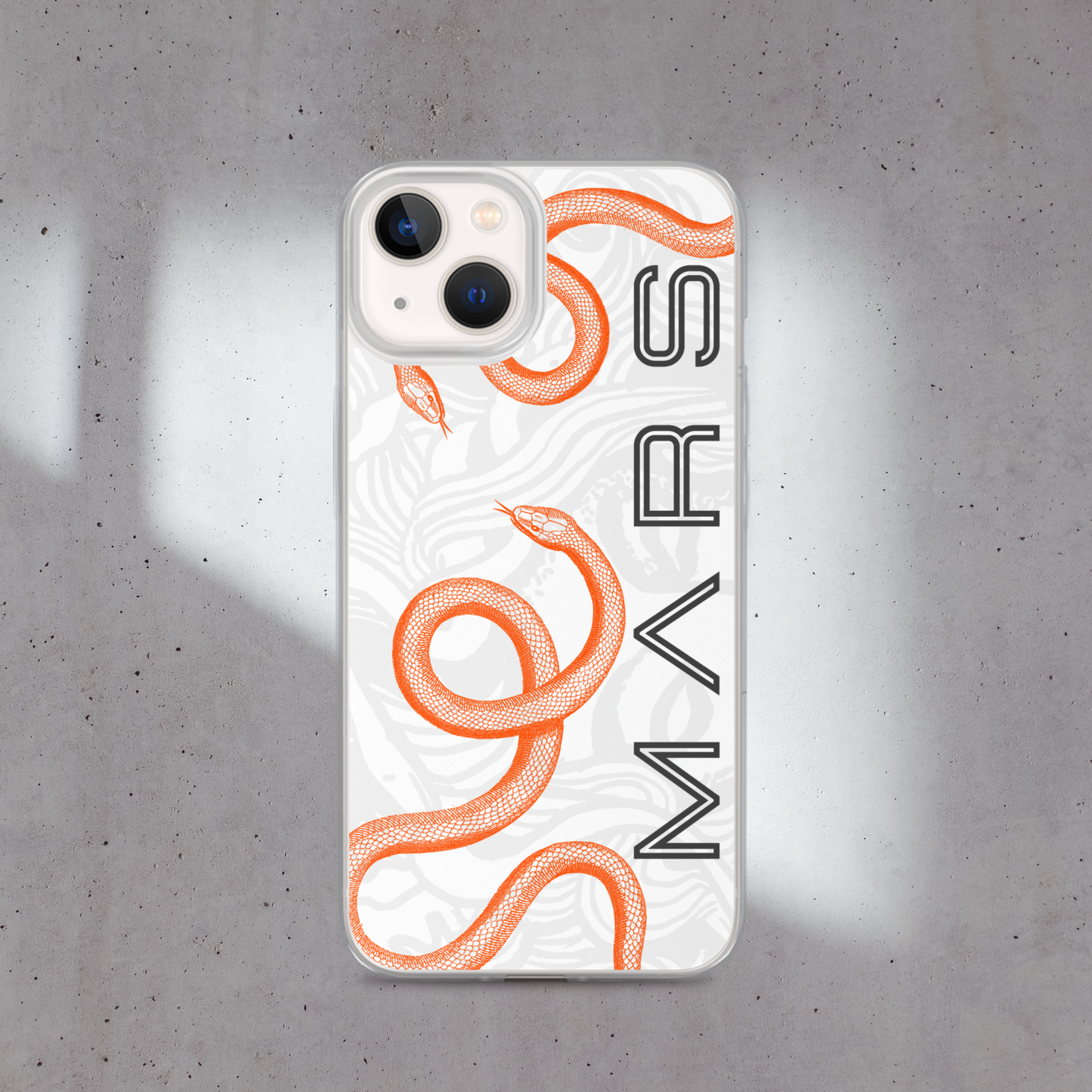WHITE - SNAKE MARS COQUE iPHONE