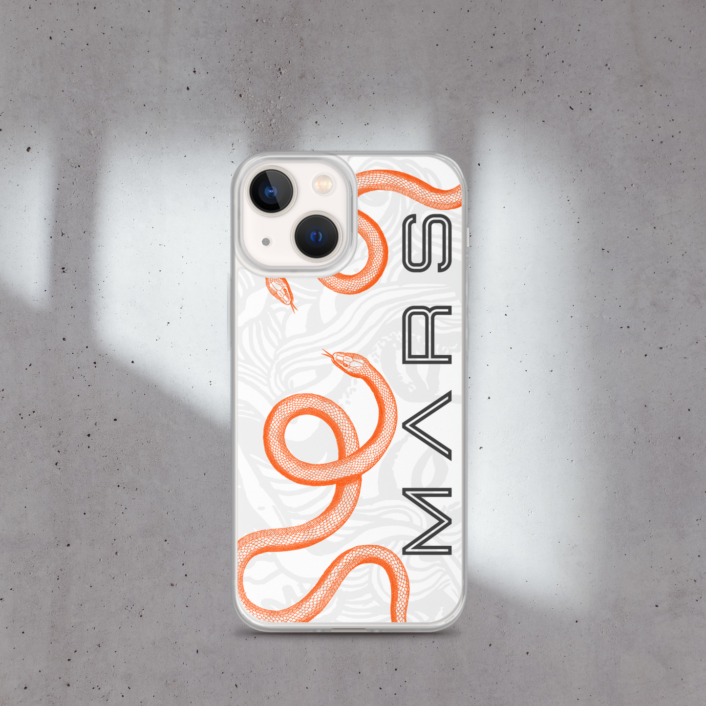 WHITE - SNAKE MARS COQUE iPHONE