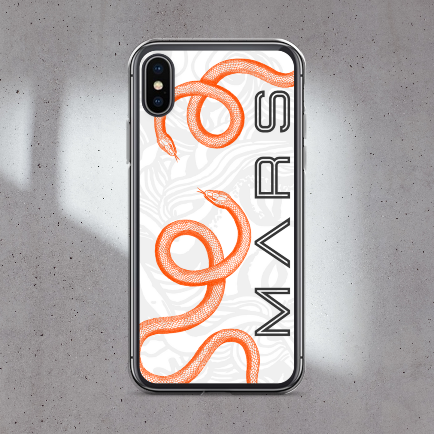 WHITE - SNAKE MARS COQUE iPHONE