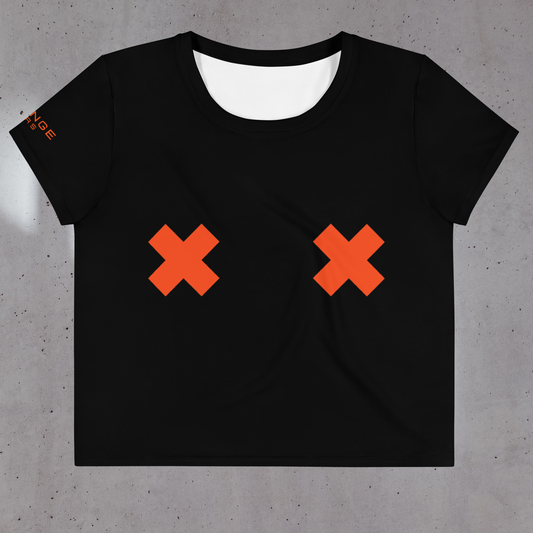 BLACK NIPPLES MARS CROP / WOMEN / ORANGE MARS OFFICIAL / SHOP ONLINE CROSS - TOP NOIR MARSEILLE