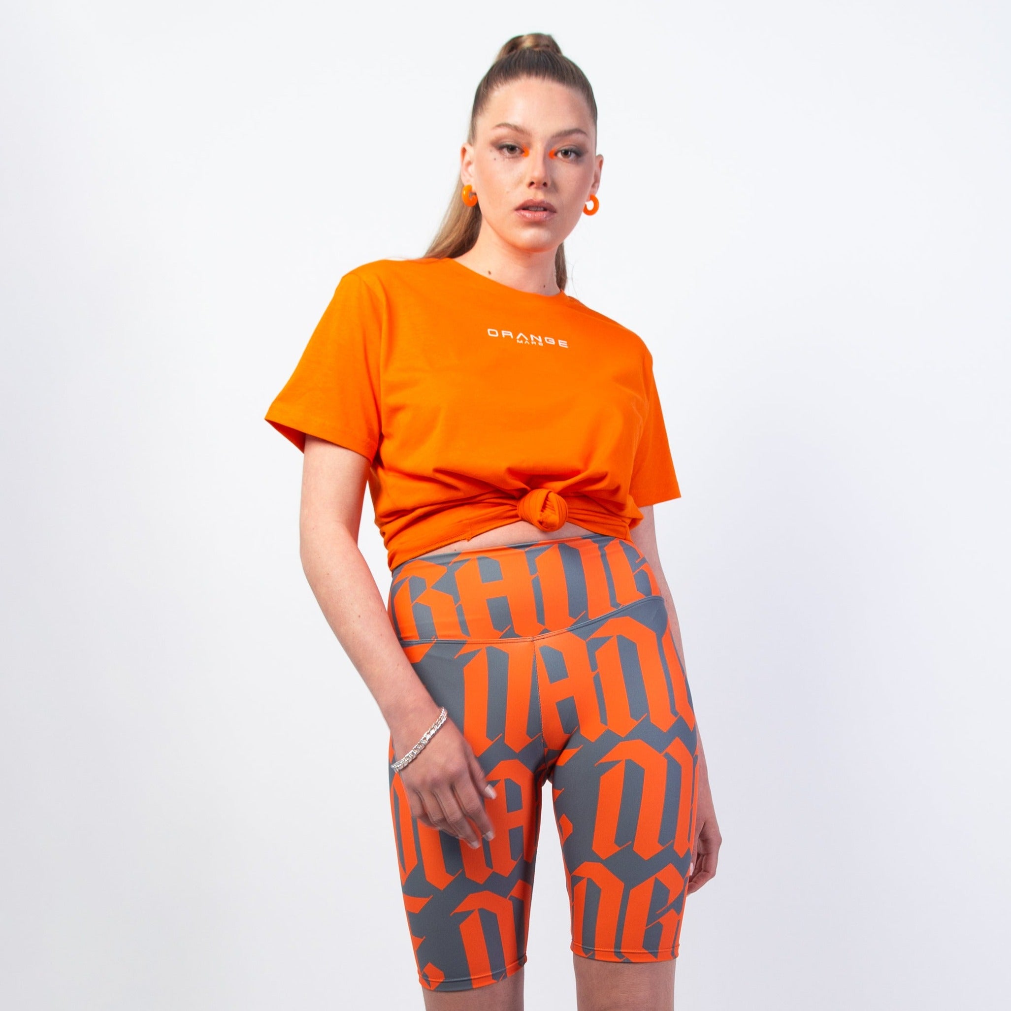 Adidas originals - pantalon cigarette à trois bandes - orange best sale