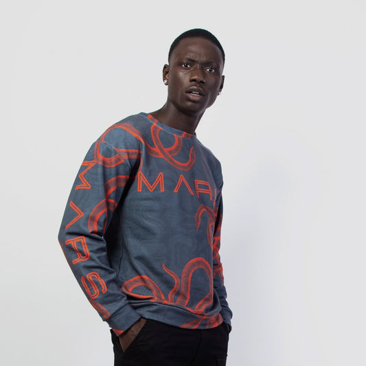 Découvrez le modèle Snake Mars Sweat : un sweat gris doux et léger, chaud et confortable, design serpent, conçu avec soin pour un résultat original et stylé. Il fait partie de la collection Automne/Hiver et existe en 4 coloris : Noir, Blanc, Orange ou Gris. Crédits photo : Astrid Manoukian. MORE on www.orangemarsofficial.com / ORANGE MARS OFFICIAL